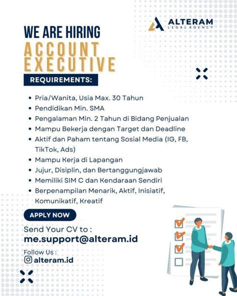 Lowongan Kerja Account Executive Admin Di Alteram Lokerjogja Id