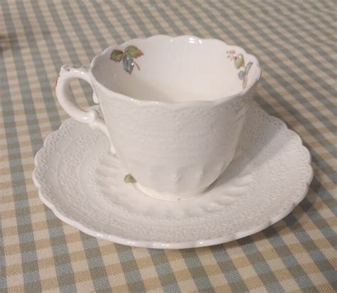 One Single Demi Demitasse Cup Saucer In Vintage Spode Billingsley