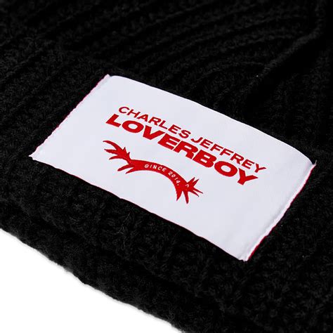 Charles Jeffrey Loverboy Chunky Rabbit Beanie Black END SG