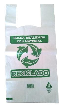 Bolsa Camiseta Reciclada X Micrones Fuelle Cm Baldivia