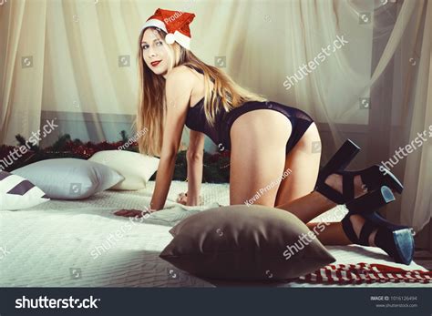 Attractive Blonde Model Posing Bedroom Sexy Stock Photo Shutterstock