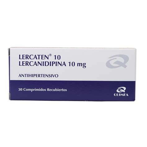 Lercaten Lercanidipina 10mg X Tableta— Farmacorp