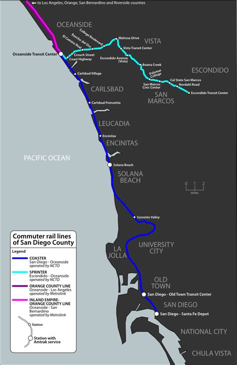 Coaster San Diego Map | Zip Code Map