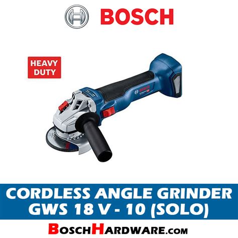 Bosch Cordless Angle Grinder GWS 18 V-10 (Solo) Malaysia - BoschHardware.com