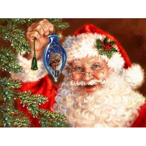 5d Diy Diamond Painting Santa Claus Embroidery Full Diamond Cross