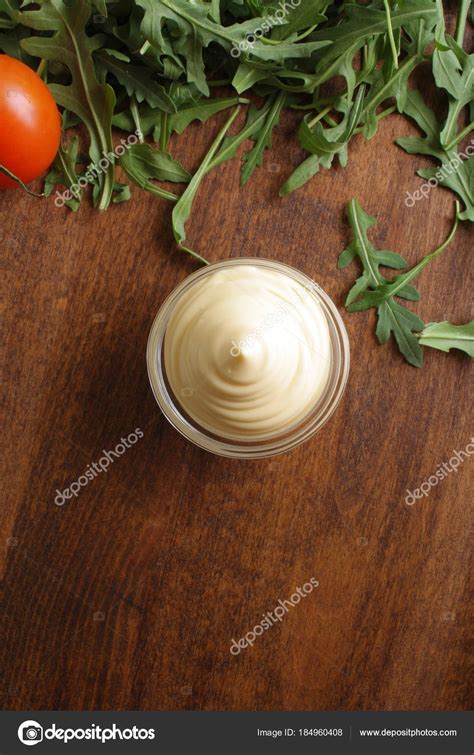 Sauce Of Sour Cream Mayonnaise — Stock Photo © Sergeylapin 184960408