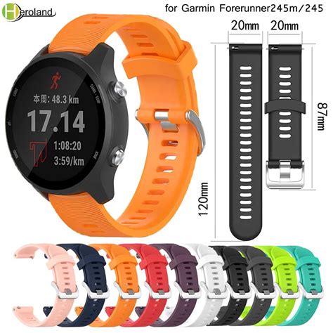 Pulseira De Rel Gio Mm Pulseira De Silicone Para Garmin Forerunner