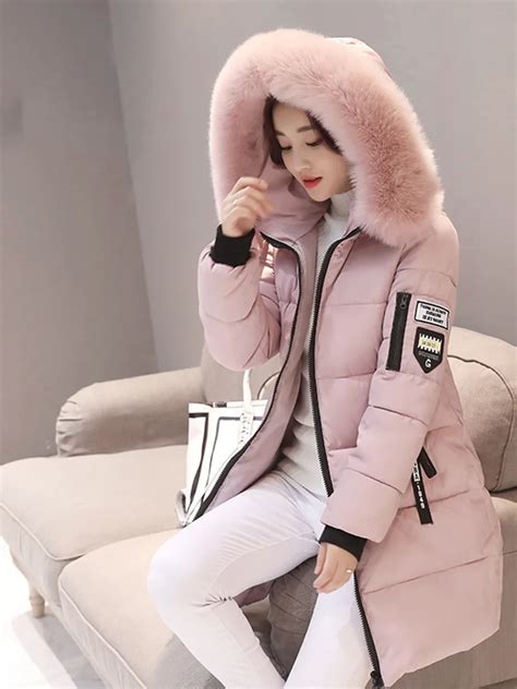 Parka Con Capucha Y Cuello De Piel Para Mujer Abrigo Largo Con Dise O