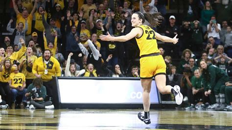 Iowas Caitlin Clark Sinks Buzzer Beater From Halfcourt Logo To Push