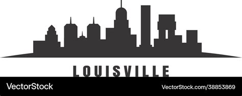 Louisville skyline Royalty Free Vector Image - VectorStock