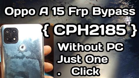 Cph Frp Bypass Oppo A Google Account Unlock Without Pc Oppo