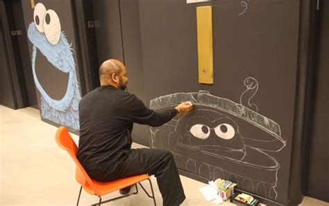 The Cool Muppet Chalk Art Murals At The Sesame Workshop Offices