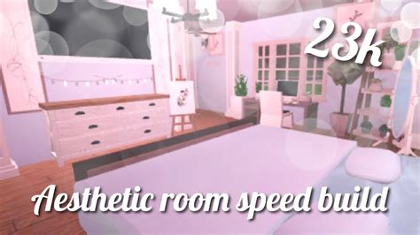 Roblox Bloxburg 23k Aesthetic Bedroom Speed Build Youtube