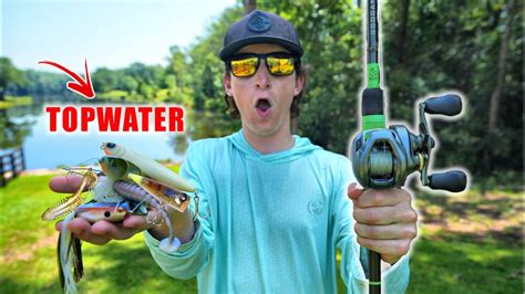 Fishing With EVERY Topwater Bait Insane Blowups YouTube