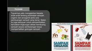 SAMPAH ORGANIK DAN ANORGANIK Pptx