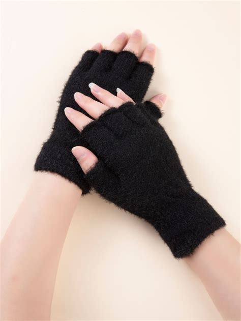 Fluffy Fingerless Gloves Fingerless Gloves Fingerless Fingerless