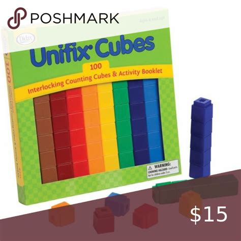 Unifix Cubes Set Of 100 New In Box Counting Cubes And Activity Booklet