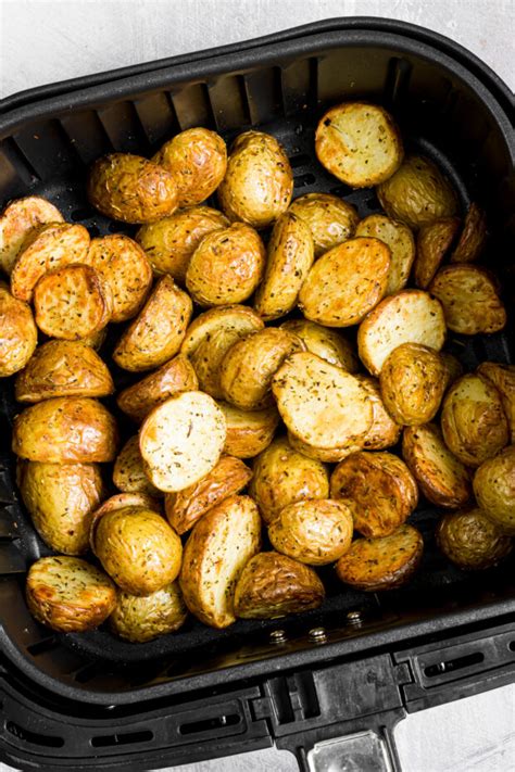 Air Fryer Roasted Potatoes Nutmeg Nanny