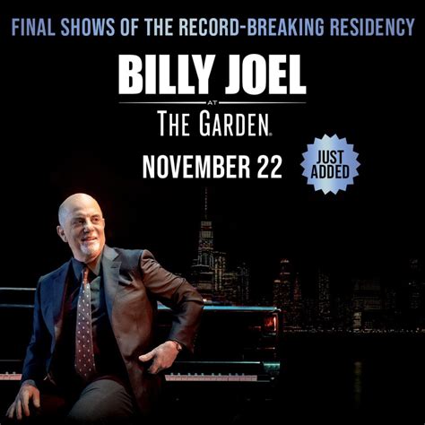 Billy Joel at Madison Square Garden - November 22, 2023 | Billy Joel ...