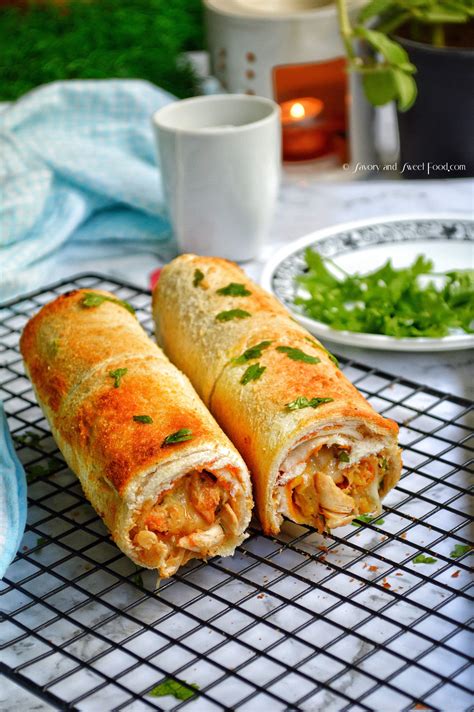 Chicken Bread Roulade Savory Sweetfood