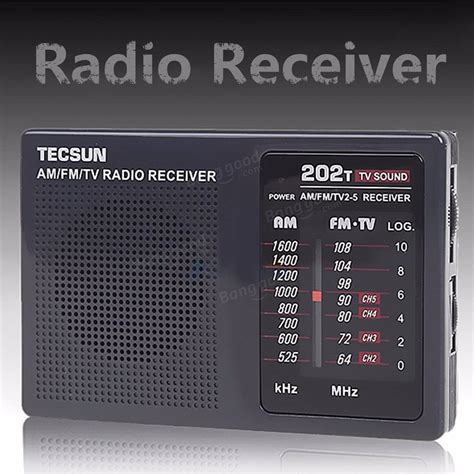 DC 3V-6V Tecsun Mini Portable Radio R-202t FM/AM 64-108MHz World Band ...