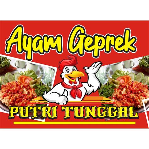 Jual Spanduk ayam geprek / spanduk ayam geprek unik / banner ayam geprek | Shopee Indonesia