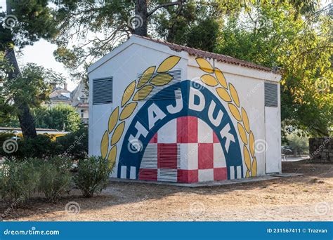 Hajduk Split Football Club Logo Graffiti Editorial Photo - Image of ...