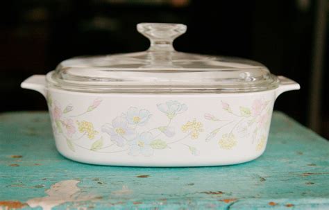 Pastel Bouquet Slow Cooker Crock Pot Mushroom Soup Corning Pyrex