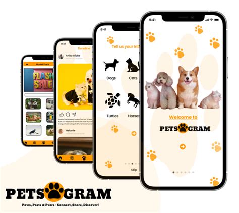 Petsagram App design | Figma