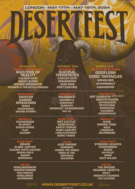 Desertfest Announces More New Bands And Stageday Splits For The London