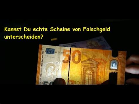 Falschgeld Erkennen Ist Leicht YouTube