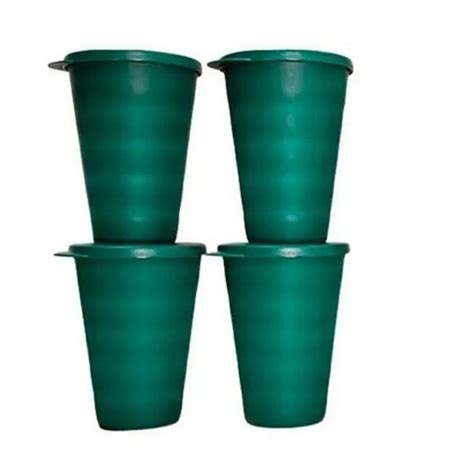 Tupperware Copo Murano 500ml Verde Kit 4 Copos Shopee Brasil