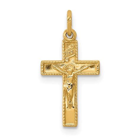 14k Yellow Gold Crucifix Pendant Maurice S Jewelers