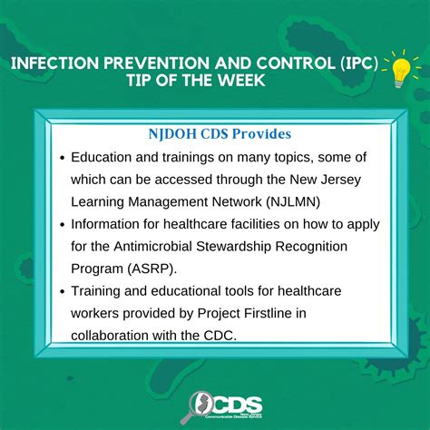 NJDOH On Twitter IPC Tip Of The Week 87 Additional Information