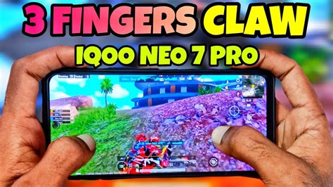 Iqoo Neo 7 Pro 3 Fingers Claw Bgmi Gameplay Aimbiggeryt Bgmi