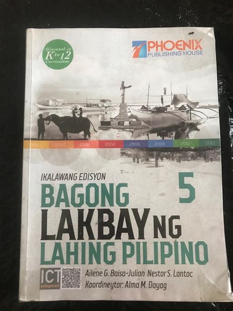 Grade 5 Textbook Bagong Lakbay Ng Lahing Filipino 2nd Edition