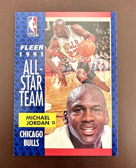 Mavin Fleer Allstars Card Michael Jordan