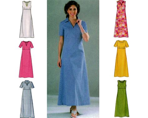 Empire Waist Maxi Dress Sewing Pattern Kruwly