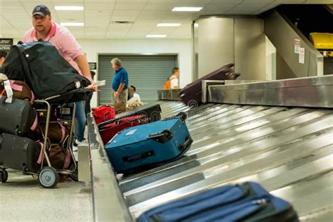 Iah Luggage Carousel At Baggage Claim Editorial Photography Image Of