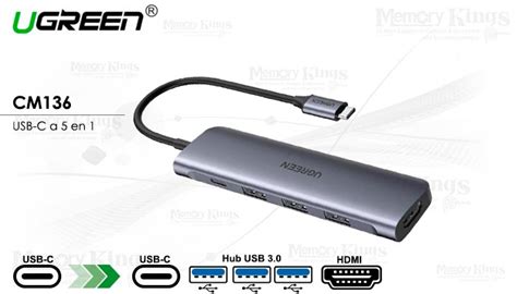 Docking Station Usb C Ugreen Cm In Hub Memory Kings Lo Mejor