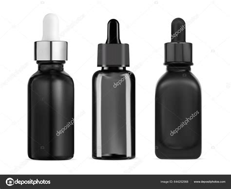 Black Glass Serum Dropper Bottle Cosmetic Oil Pipette Drop Container