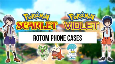 Pok Mon Scarlet Violet Rotom Phone Cases Pok Jungle