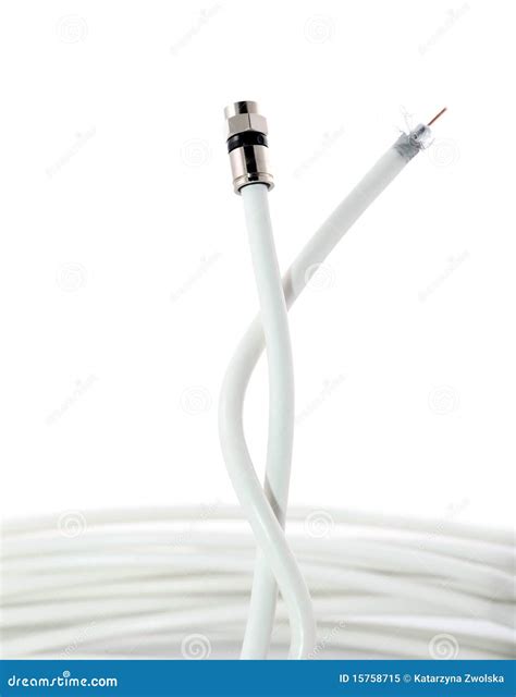 Connector For A Coaxial TV Wires Stock Photography | CartoonDealer.com ...