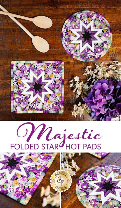 Folded Star Hot Pad Kit Round Or Squared Majestic In Hot