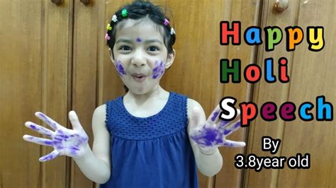 Speech on Holi in hindi हल क तयहर Easy lines on Holi Speech