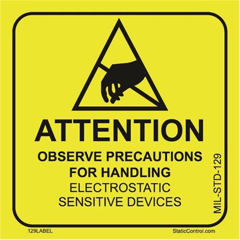 Static Warning Labels Esd Safe Labels Signs Page