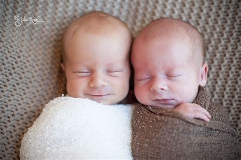 Sweet Twin Brothers Twins Multiples Newborn Photography Twin