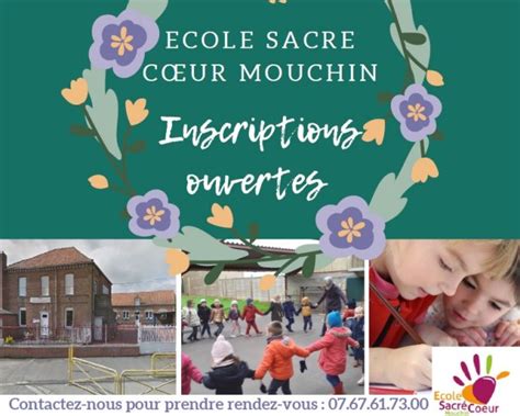 Inscriptions Ouvertes Ecole Sacr Coeur Mouchin