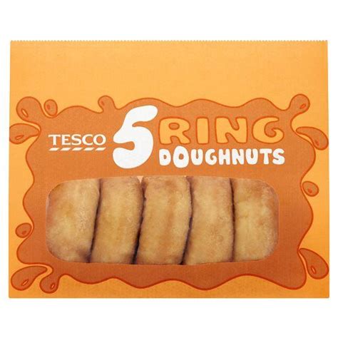 Large Ring Doughnut 5 Pack Groceries Tesco Groceries Tesco