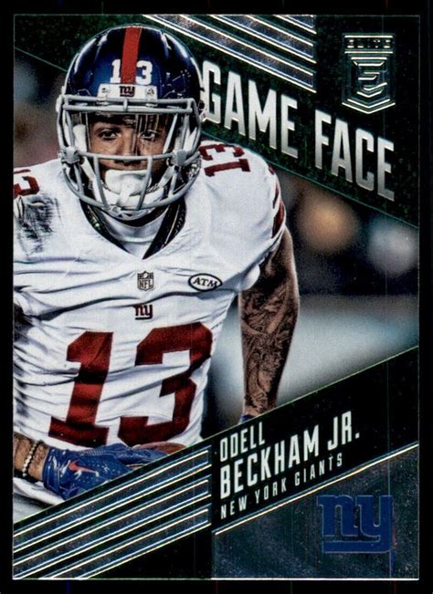 Donruss Elite Game Face Odell Beckham Jr New York Giants Gf Ob